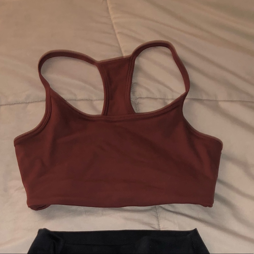 Sports bra, dark mauve
